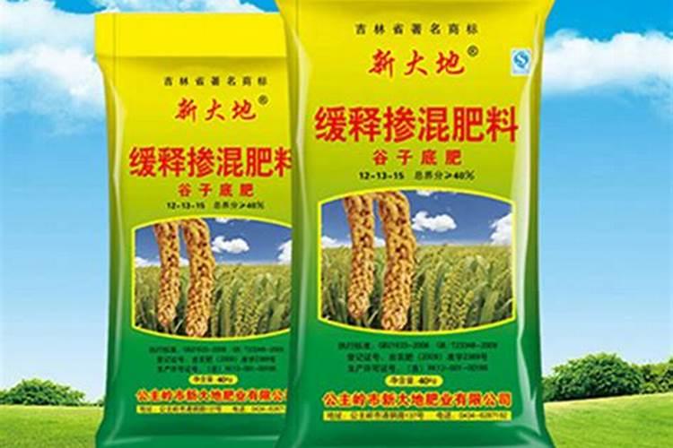 谷子用什么肥料的配比