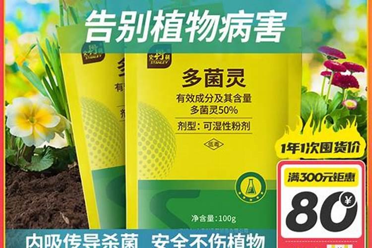 有一种药点地面上可防治白粉病这药名是什么名子