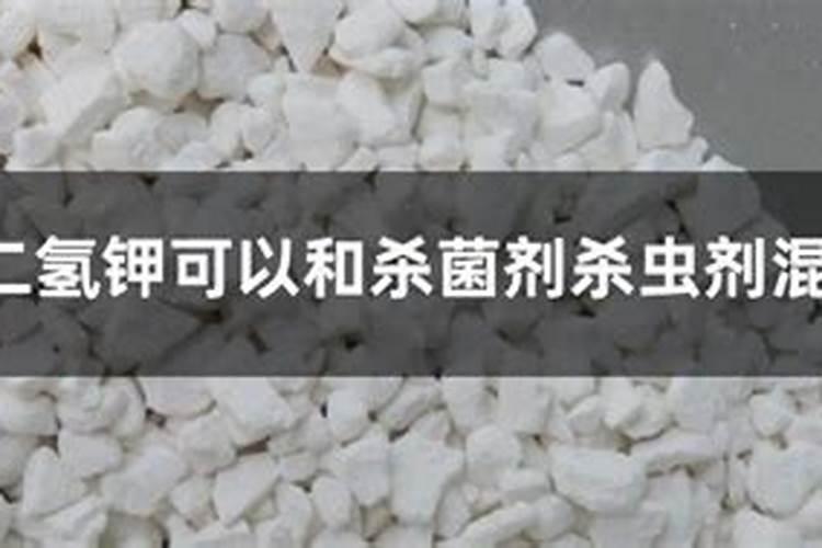 磷酸二氢钾能和杀菌剂杀虫剂混用吗