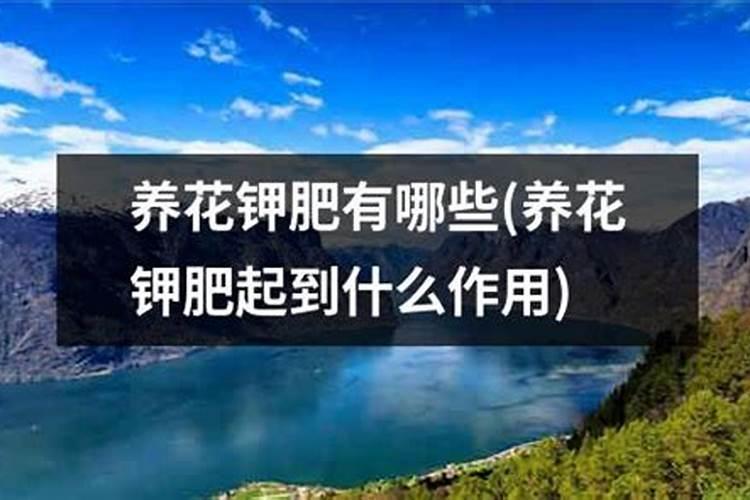 水溶肥原料有哪些