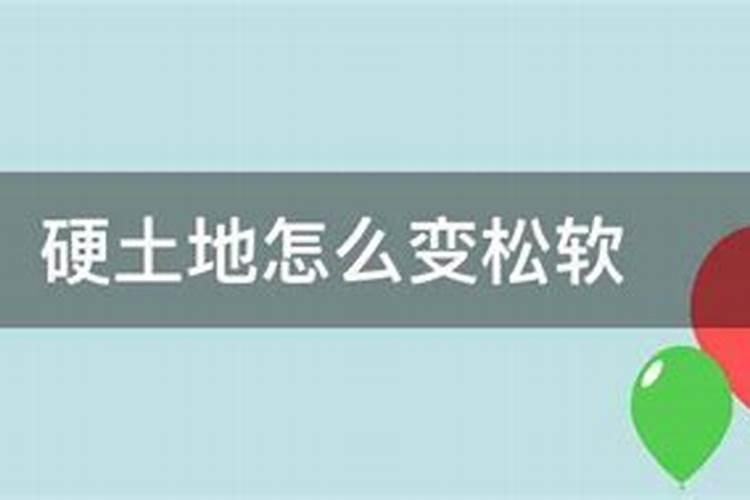 菜地土太硬加什么才松软