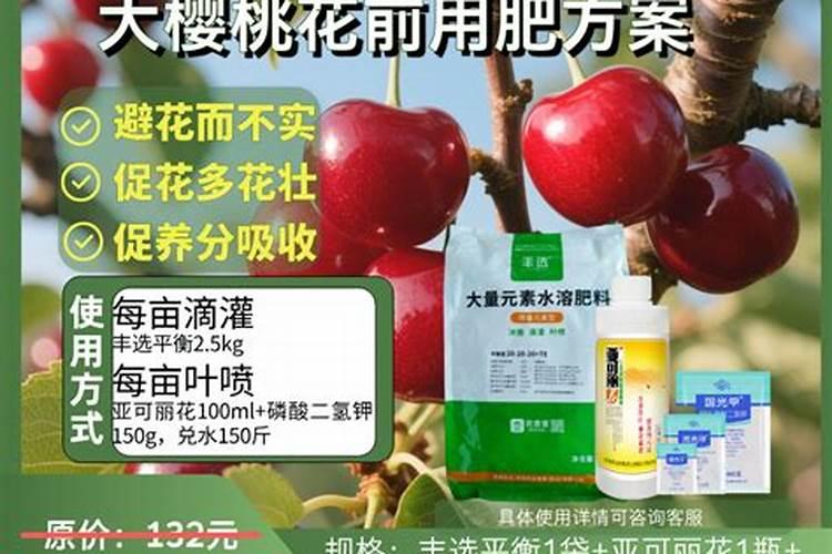 大樱桃开花前施什么肥