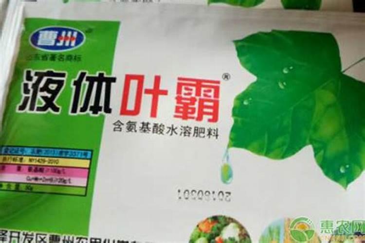 叶面肥所具备的作用是什么