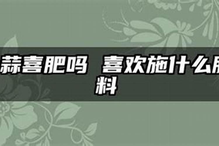 大蒜喜肥吗 喜欢施什么肥料
