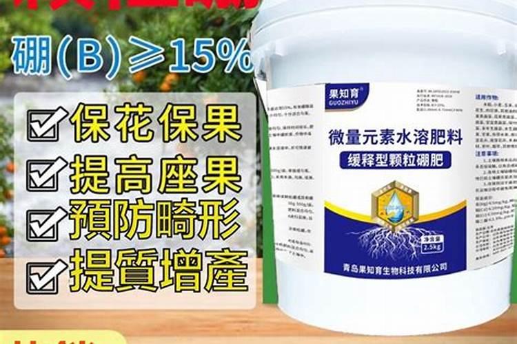 花生硼肥什么时间施用