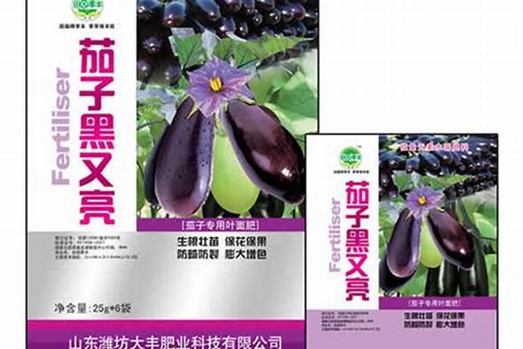 茄子冲什么肥发黑发亮