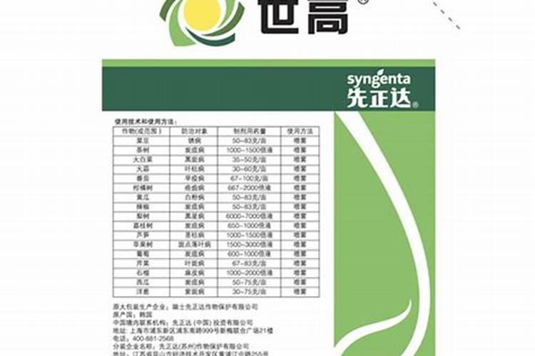 农药世高能与有机铜制剂混施吗？